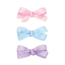 Load image into Gallery viewer, Three Baby Satin Bows in a Multipack - assorted

