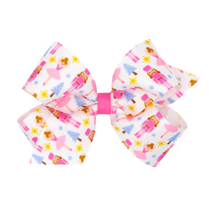 Nutcracker Printed GG Hair Bow
