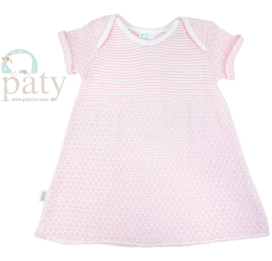 Paty, Inc - Pink Lap Shoulder Day Dress