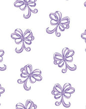 Load image into Gallery viewer, Bows All Around Footie - Lilac
