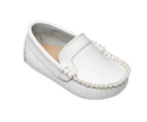 Baby Boy's Leather Moccasin -White