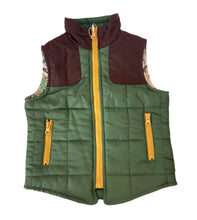 Load image into Gallery viewer, Army Green &amp; Brown Vest
