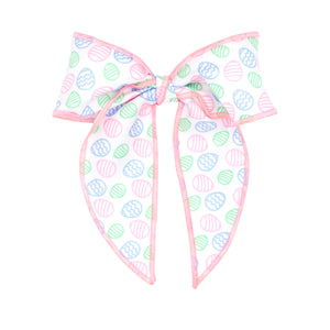 Easter Egg Printed Bowtie Fabric Bow