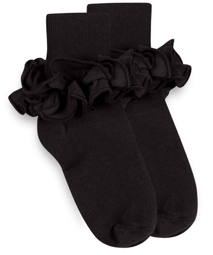 Misty Tutu Trim Socks -  Black