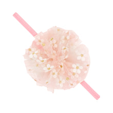 Load image into Gallery viewer, Small Tulle Flower Puff on BabyBand - Assorted
