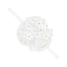 Load image into Gallery viewer, Small Tulle Flower Puff on BabyBand - Assorted

