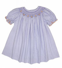 Load image into Gallery viewer, Lavender Gingham Smocked Dress
