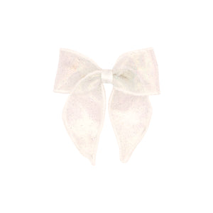 Medium - Sheer Glitter Whimsey Tail Bow