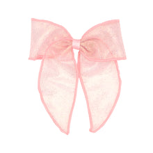 Load image into Gallery viewer, Medium - Sheer Glitter Whimsey Tail Bow
