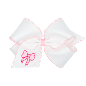 Embroidered Moonstich Hair Bow - with Hair Bow!