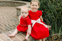 Load image into Gallery viewer, Red Corduroy Dressy Bubble
