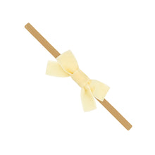 Load image into Gallery viewer, Tiny Velvet Wee Bow on Babyband - Assorted
