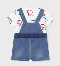 Load image into Gallery viewer, Denim Dungaree Overall Set
