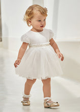 Load image into Gallery viewer, Infant Girl&#39;s White Tulle &amp;  Chiffon Dress
