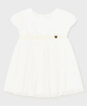 Load image into Gallery viewer, Infant Girl&#39;s White Tulle &amp;  Chiffon Dress
