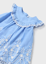 Load image into Gallery viewer, Blue Embroidered Dress
