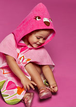 Load image into Gallery viewer, Magenta Flamingo Hooded Towel
