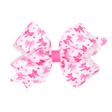 Load image into Gallery viewer, Hair Bow Printed Grosgrain Hair Bow - Pinks

