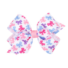 Load image into Gallery viewer, Hair Bow Printed Grosgrain Hair Bow - Multi

