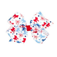 Load image into Gallery viewer, Patriotic Print Grosgrain Bows - Medium
