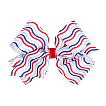 Load image into Gallery viewer, Patriotic Print Grosgrain Bows - Medium
