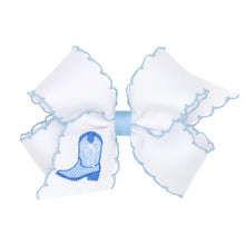 Load image into Gallery viewer, Boots &amp; Bows Moonstitch Hair Bows - Med
