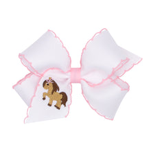 Load image into Gallery viewer, Boots &amp; Bows Moonstitch Hair Bows - Med
