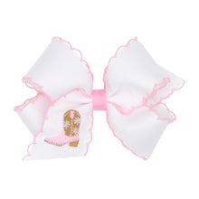 Load image into Gallery viewer, Boots &amp; Bows Moonstitch Hair Bows - Med
