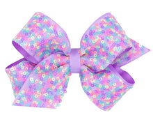 Load image into Gallery viewer, Sequin Overlay Bow - Medium  Assorted
