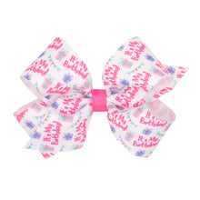 Load image into Gallery viewer, "It's My Birthday" Printed Grosgrain Hair Bows - King or Medium
