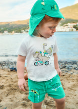 Load image into Gallery viewer, Dino Swim Shorts &amp; Hat
