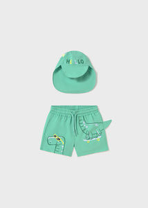 Dino Swim Shorts & Hat