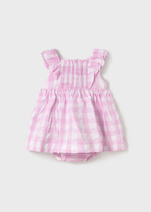 Pink & White Gingham Dress
