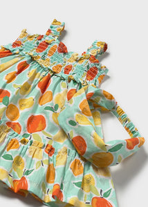 Lemon & Orange Print Sundress