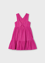 Load image into Gallery viewer, Magenta Eyelet Sundress
