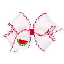 Load image into Gallery viewer, Fruit Embroidered Bow -  Medium
