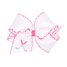 Load image into Gallery viewer, Country Club Embroidered Moonstitch King Bow

