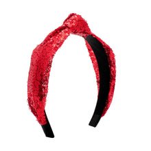 Load image into Gallery viewer, Sequin Headband with Knot - Assorted
