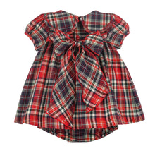 Load image into Gallery viewer, Evergreen Tartan Petal Float Dress
