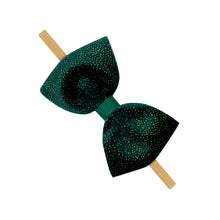 Load image into Gallery viewer, Sparkle Velvet Medium Bow on Babyband
