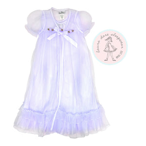 Laura Dare Lilac Bowtastic Peignoir Set