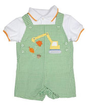 Load image into Gallery viewer, Fall Crane Green Shortall

