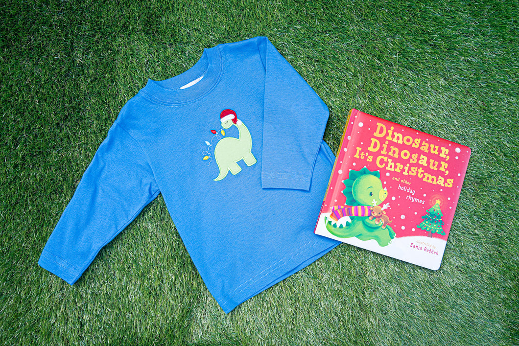 Christmas Lights Brontosaurus L/S Shirt