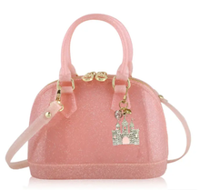 Load image into Gallery viewer, Cate Light Pink Purse - Crystal Castle Charm
