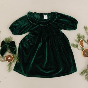 Maxine Dress - Evergreen Velvet