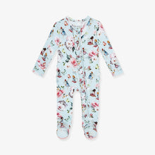 Load image into Gallery viewer, Melinda Ruffled Zippered Footie
