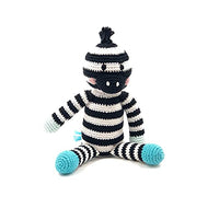Crocheted Rattle - Zebra