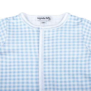 Mini Checks Blue Footie