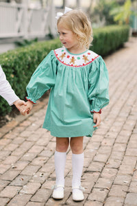 Candy Cane Lane Smocked Dress
