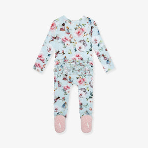Melinda Ruffled Zippered Footie